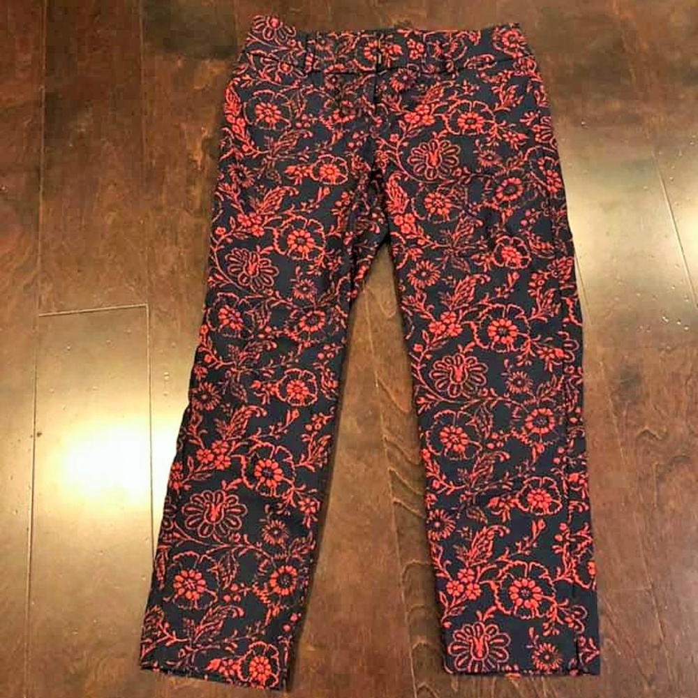 Red and Navy Capris